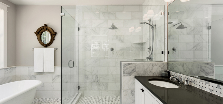 bathroom shower door installation in Golden Gate